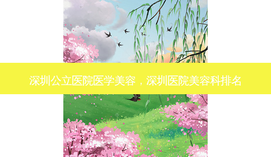 深圳公立医院医学美容,深圳医院美容科排名-第1张图片-容颜讯 深圳公立医院医学美容,深圳医院美容科排名-第1张图片-容颜讯
