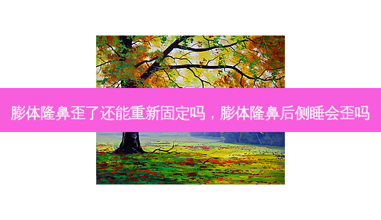 膨体隆鼻歪了还能重新固定吗,膨体隆鼻后侧睡会歪吗-第1张图片-容颜讯 膨体隆鼻歪了还能重新固定吗,膨体隆鼻后侧睡会歪吗-第1张图片-容颜讯