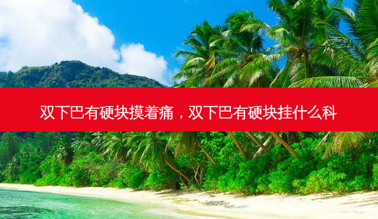 双下巴有硬块摸着痛，双下巴有硬块挂什么科-第1张图片-容颜讯