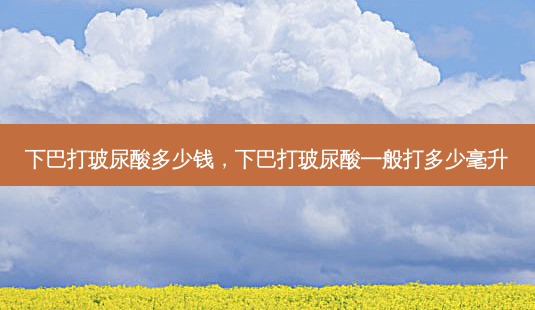 下巴打玻尿酸多少钱，下巴打玻尿酸一般打多少毫升-第1张图片-容颜讯