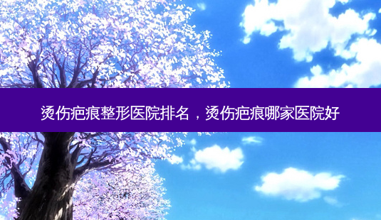 烫伤疤痕整形医院排名，烫伤疤痕哪家医院好-第1张图片-容颜讯