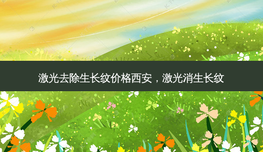 激光去除生长纹价格西安,激光消生长纹-第1张图片-容颜讯 激光去除生长纹价格西安,激光消生长纹-第1张图片-容颜讯