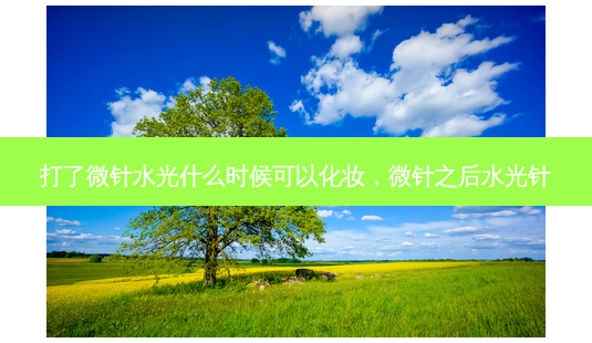 打了微针水光什么时候可以化妆,微针之后水光针-第1张图片-容颜讯 打了微针水光什么时候可以化妆,微针之后水光针-第1张图片-容颜讯