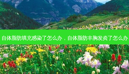 自体脂肪填充感染了怎么办,自体脂肪丰胸发炎了怎么办-第1张图片-容颜讯 自体脂肪填充感染了怎么办,自体脂肪丰胸发炎了怎么办-第1张图片-容颜讯