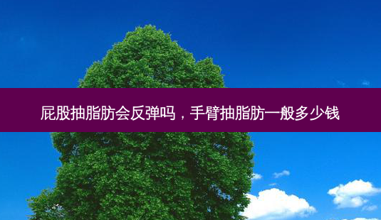 *** 抽脂肪会反弹吗,手臂抽脂肪一般多少钱-第1张图片-容颜讯 *** 抽脂肪会反弹吗,手臂抽脂肪一般多少钱-第1张图片-容颜讯