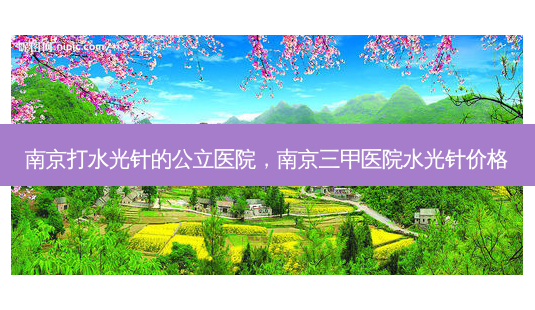 南京打水光针的公立医院,南京三甲医院水光针价格-第1张图片-容颜讯 南京打水光针的公立医院,南京三甲医院水光针价格-第1张图片-容颜讯