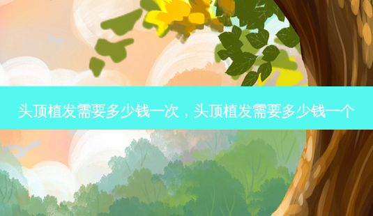头顶植发需要多少钱一次,头顶植发需要多少钱一个-第1张图片-容颜讯 头顶植发需要多少钱一次,头顶植发需要多少钱一个-第1张图片-容颜讯
