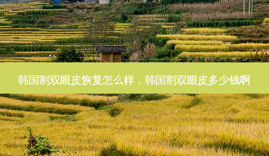 韩国割双眼皮恢复怎么样,韩国割双眼皮多少钱啊-第1张图片-容颜讯 韩国割双眼皮恢复怎么样,韩国割双眼皮多少钱啊-第1张图片-容颜讯