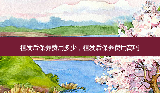植发后保养费用多少,植发后保养费用高吗-第1张图片-容颜讯 植发后保养费用多少,植发后保养费用高吗-第1张图片-容颜讯