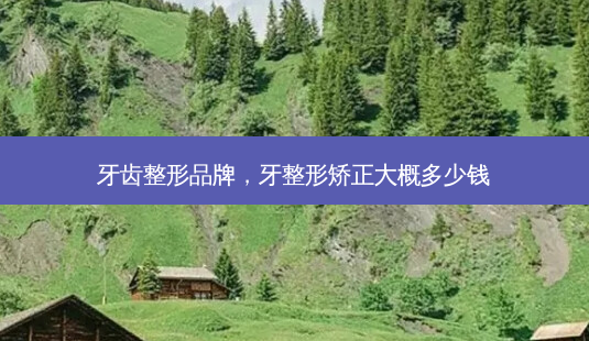 牙齿整形品牌,牙整形矫正大概多少钱-第1张图片-容颜讯 牙齿整形品牌,牙整形矫正大概多少钱-第1张图片-容颜讯