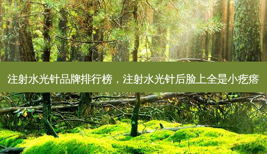 注射水光针品牌排行榜,注射水光针后脸上全是小疙瘩-第1张图片-容颜讯 注射水光针品牌排行榜,注射水光针后脸上全是小疙瘩-第1张图片-容颜讯