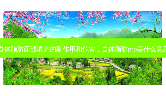 自体脂肪面部填充的副作用和危害,自体脂肪prp是什么意思-第1张图片-容颜讯 自体脂肪面部填充的副作用和危害,自体脂肪prp是什么意思-第1张图片-容颜讯