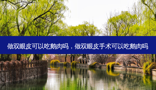 做双眼皮可以吃鹅肉吗,做双眼皮手术可以吃鹅肉吗-第1张图片-容颜讯 做双眼皮可以吃鹅肉吗,做双眼皮手术可以吃鹅肉吗-第1张图片-容颜讯