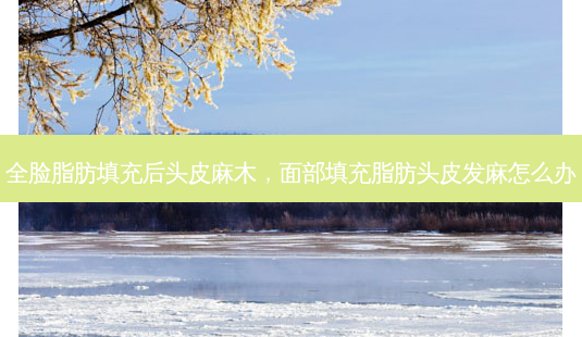 全脸脂肪填充后头皮麻木,面部填充脂肪头皮发麻怎么办-第1张图片-容颜讯 全脸脂肪填充后头皮麻木,面部填充脂肪头皮发麻怎么办-第1张图片-容颜讯