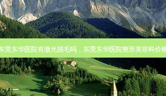 东莞东华医院有激光脱毛吗，东莞东华医院整形美容科价格-第1张图片-容颜讯
