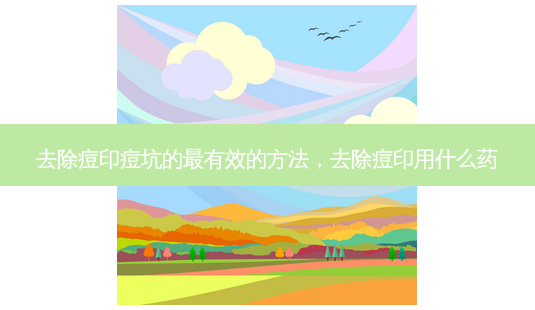 去除痘印痘坑的有效的 *** ，去除痘印用什么药-第1张图片-容颜讯
