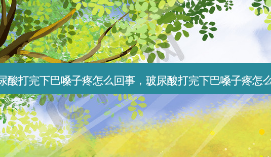 玻尿酸打完下巴嗓子疼怎么回事,玻尿酸打完下巴嗓子疼怎么办-第1张图片-容颜讯 玻尿酸打完下巴嗓子疼怎么回事,玻尿酸打完下巴嗓子疼怎么办-第1张图片-容颜讯