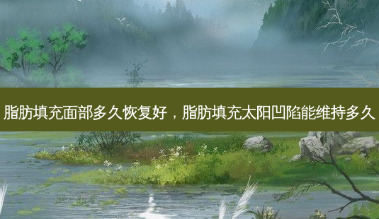 脂肪填充面部多久恢复好,脂肪填充太阳凹陷能维持多久-第1张图片-容颜讯 脂肪填充面部多久恢复好,脂肪填充太阳凹陷能维持多久-第1张图片-容颜讯