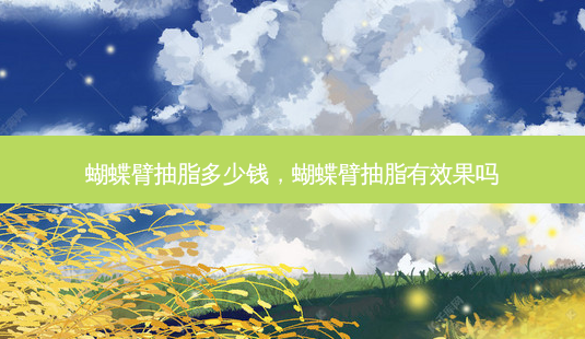 蝴蝶臂抽脂多少钱,蝴蝶臂抽脂有效果吗-第1张图片-容颜讯 蝴蝶臂抽脂多少钱,蝴蝶臂抽脂有效果吗-第1张图片-容颜讯