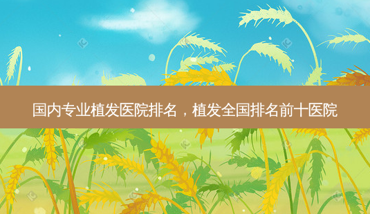 国内专业植发医院排名,植发全国排名前十医院-第1张图片-容颜讯 国内专业植发医院排名,植发全国排名前十医院-第1张图片-容颜讯
