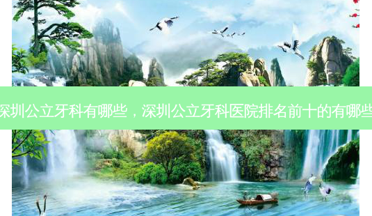 深圳公立牙科有哪些,深圳公立牙科医院排名前十的有哪些-第1张图片-容颜讯 深圳公立牙科有哪些,深圳公立牙科医院排名前十的有哪些-第1张图片-容颜讯