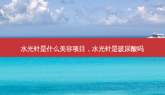 水光针是什么美容项目，水光针是玻尿酸吗-第1张图片-容颜讯