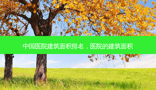 中国医院建筑面积排名，医院的建筑面积-第1张图片-容颜讯