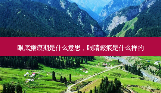 眼底瘢痕期是什么意思，眼睛瘢痕是什么样的-第1张图片-容颜讯