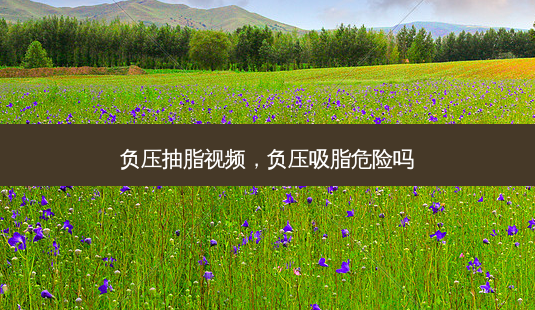 负压抽脂视频，负压吸脂危险吗-第1张图片-容颜讯