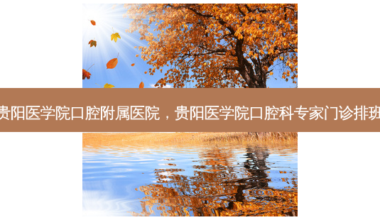 贵阳医学院口腔附属医院,贵阳医学院口腔科专家门诊排班-第1张图片-容颜讯 贵阳医学院口腔附属医院,贵阳医学院口腔科专家门诊排班-第1张图片-容颜讯