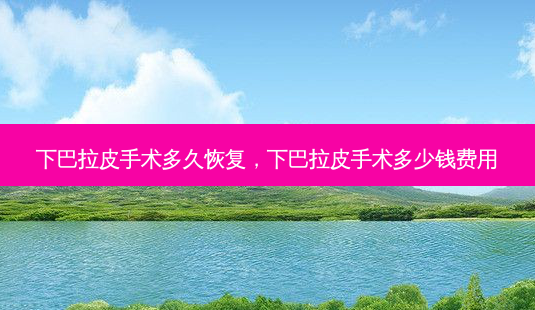 下巴拉皮手术多久恢复，下巴拉皮手术多少钱费用-第1张图片-容颜讯