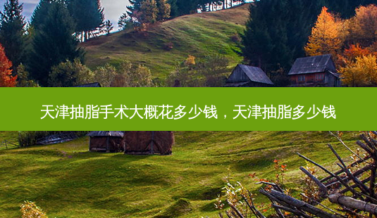 天津抽脂手术大概花多少钱，天津抽脂多少钱-第1张图片-容颜讯