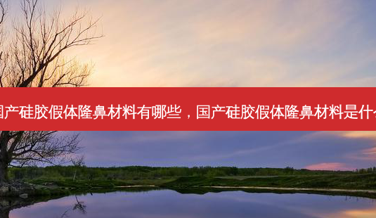 国产硅胶假体隆鼻材料有哪些,国产硅胶假体隆鼻材料是什么-第1张图片-容颜讯 国产硅胶假体隆鼻材料有哪些,国产硅胶假体隆鼻材料是什么-第1张图片-容颜讯