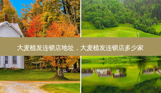 大麦植发连锁店地址,大麦植发连锁店多少家-第1张图片-容颜讯 大麦植发连锁店地址,大麦植发连锁店多少家-第1张图片-容颜讯