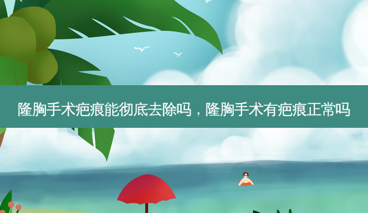 隆胸手术疤痕能彻底去除吗,隆胸手术有疤痕正常吗-第1张图片-容颜讯 隆胸手术疤痕能彻底去除吗,隆胸手术有疤痕正常吗-第1张图片-容颜讯
