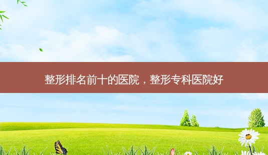 整形排名前十的医院，整形专科医院好-第1张图片-容颜讯