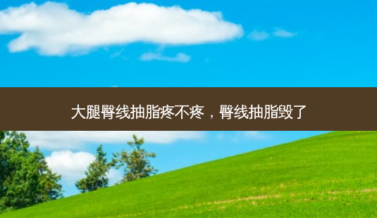 大腿臀线抽脂疼不疼,臀线抽脂毁了-第1张图片-容颜讯 大腿臀线抽脂疼不疼,臀线抽脂毁了-第1张图片-容颜讯