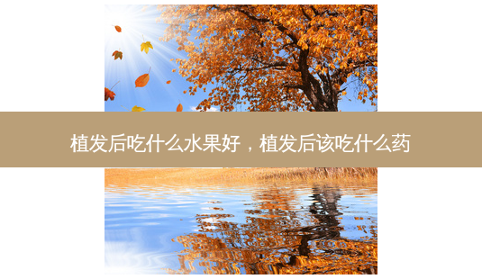 植发后吃什么水果好，植发后该吃什么药-第1张图片-容颜讯
