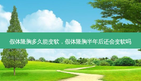 假体隆胸多久能变软,假体隆胸半年后还会变软吗-第1张图片-容颜讯 假体隆胸多久能变软,假体隆胸半年后还会变软吗-第1张图片-容颜讯