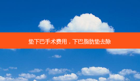 垫下巴手术费用,下巴脂肪垫去除-第1张图片-容颜讯 垫下巴手术费用,下巴脂肪垫去除-第1张图片-容颜讯
