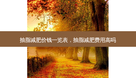 抽脂减肥价钱一览表,抽脂减肥费用高吗-第1张图片-容颜讯 抽脂减肥价钱一览表,抽脂减肥费用高吗-第1张图片-容颜讯