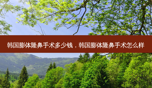 韩国膨体隆鼻手术多少钱,韩国膨体隆鼻手术怎么样-第1张图片-容颜讯 韩国膨体隆鼻手术多少钱,韩国膨体隆鼻手术怎么样-第1张图片-容颜讯