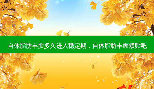 自体脂肪丰脸多久进入稳定期,自体脂肪丰面颊贴吧-第1张图片-容颜讯 自体脂肪丰脸多久进入稳定期,自体脂肪丰面颊贴吧-第1张图片-容颜讯