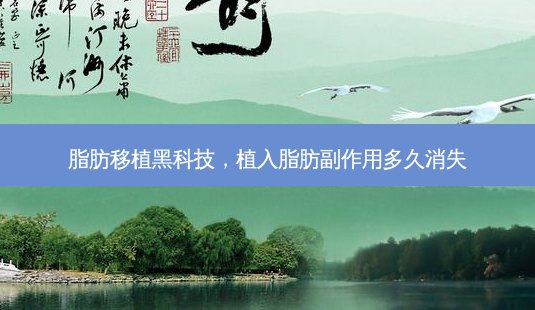 脂肪移植黑科技,植入脂肪副作用多久消失-第1张图片-容颜讯 脂肪移植黑科技,植入脂肪副作用多久消失-第1张图片-容颜讯