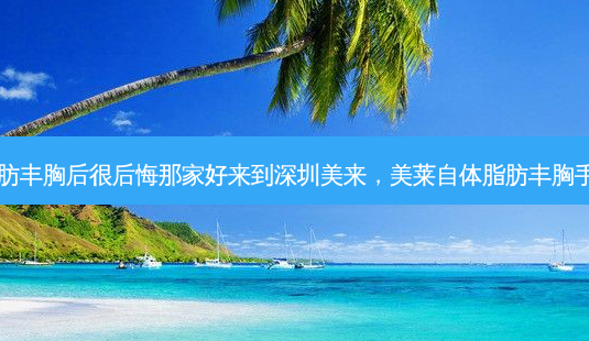 自体脂肪丰胸后很后悔那家好来到深圳美来,美莱自体脂肪丰胸手术费用-第1张图片-容颜讯 自体脂肪丰胸后很后悔那家好来到深圳美来,美莱自体脂肪丰胸手术费用-第1张图片-容颜讯