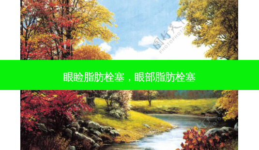 眼睑脂肪栓塞，眼部脂肪栓塞-第1张图片-容颜讯