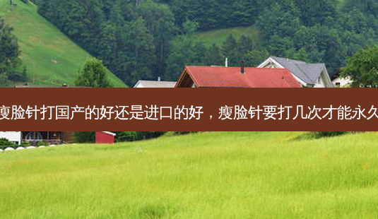瘦脸针打国产的好还是进口的好，瘦脸针要打几次才能永久-第1张图片-容颜讯