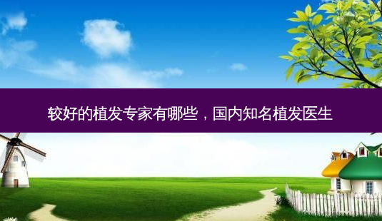 较好的植发专家有哪些,国内知名植发医生-第1张图片-容颜讯 较好的植发专家有哪些,国内知名植发医生-第1张图片-容颜讯