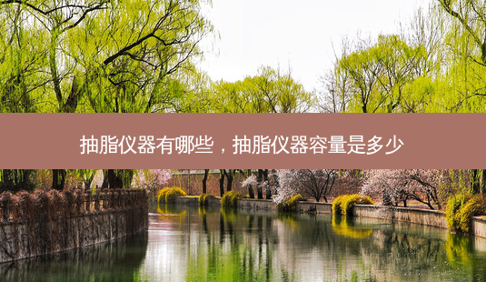 抽脂仪器有哪些,抽脂仪器容量是多少-第1张图片-容颜讯 抽脂仪器有哪些,抽脂仪器容量是多少-第1张图片-容颜讯