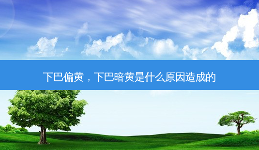 下巴偏黄，下巴暗黄是什么原因造成的-第1张图片-容颜讯